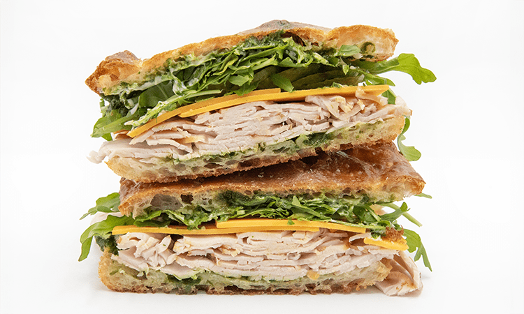 Image of our Turkey Pesto sandwich